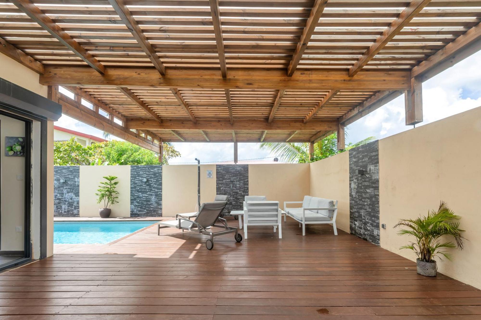 Villa Jasmin Standing Piscine Chauffee 4 Ch 9 Pers Baie Mahault Eksteriør billede